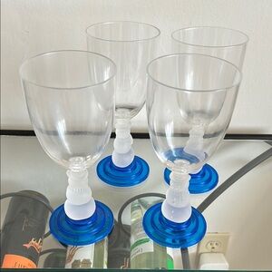 (4) Vintage acrylic cocktail glasses